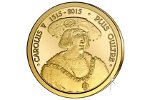 На монете Бельгии показан Карл V