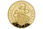 Девять монет «Шотландский единорог» изготовлены в Великобритании