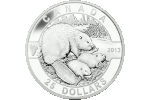 Бобр вновь появился на канадской монете (25 долларов)