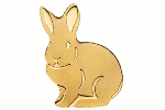 Появилась мини-монета «золотой кролик»