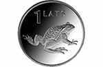 Латвия представила новую монету достоинством в 1 лат