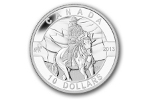 На канадской монете показан конный полицейский