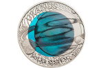 Монета «Уран»: единство серебра и светло-голубого ниобия