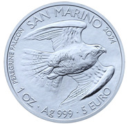 Сапсан стал героем новых монет Сан-Марино