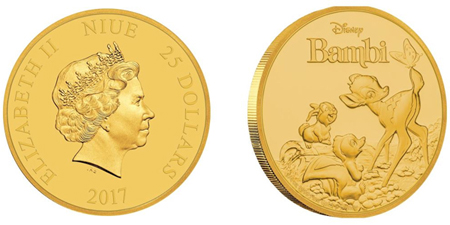 Олененок «Бэмби» разместился на австралийской монете
