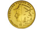 Портрет Фернанду Песоа показан на монете Португалии
