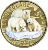 Италия выпустила на монеты белых медведей