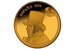 Франсиско Хосе де Гойя на монете из золота