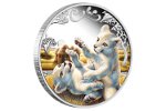 Монета «Белый лев» стала третьей в серии «Детеныши»