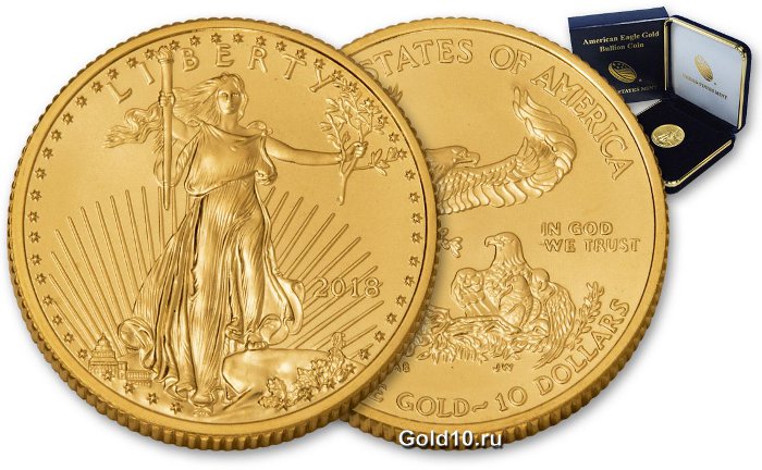 «Американский орел»: отчет о продажах золотых инвестиционных монет