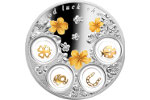 Монета «Подвески удачи» содержит четыре вставки-капсулы