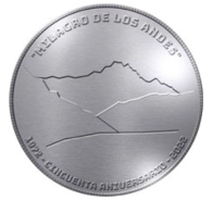 50-летие катастрофы в Андах на монете Уругвая