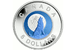 Канадская монета из ниобия посвящена волку (5 долларов)