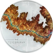 Килограммовая монета с Гранд-Каньоном. Острова Кука