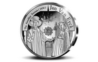 Портрет четы Арнольфини на монете Бельгии