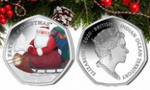 На британских монетах - дед Мороз