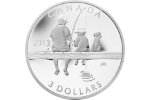 «Рыбалка» - серебряная канадская монета