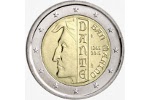Изготовлена биметаллическая монета с портретом Данте