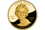 В США начаты продажи золотой монеты «Элис Пол»