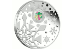 Австралия: «рождественская монета» с полудрагоценными камнями