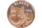 Ежегодный набор золотых медальонов Аляски