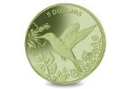 Монету из зеленого титана отчеканили в Великобритании