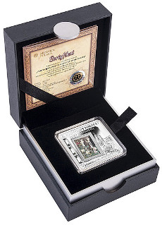 1 новозеландский доллар, драгоценный металл - серебро 999-й пробы Памятная монета посвящена картине «Двойной портрет Элизы Паренской»