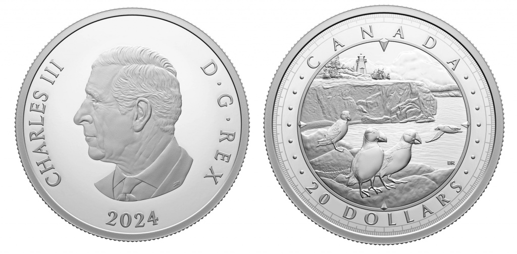 Памятная монета, посвященная Атлантическому побережью. Канада
