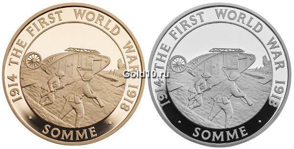 Танки Первой мировой войны на монетах