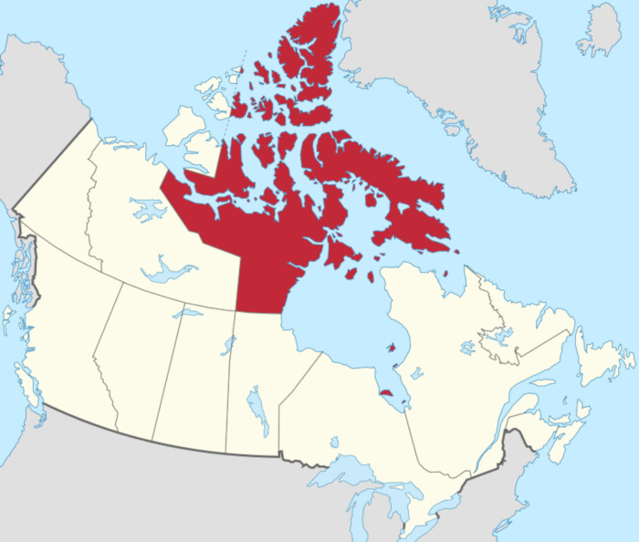 Нунавут на карте Канады (фото - ru.wikipedia.org)