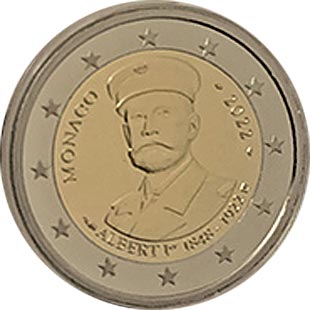 Монета Монако в честь принца Альберта 