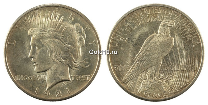 Историческая монета «Мирный доллар» (фото - mint.ca)