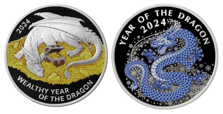 Год Дракона на памятных монетах Сбера
