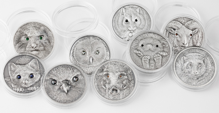Серебряные монеты серии «Охрана дикой природы»