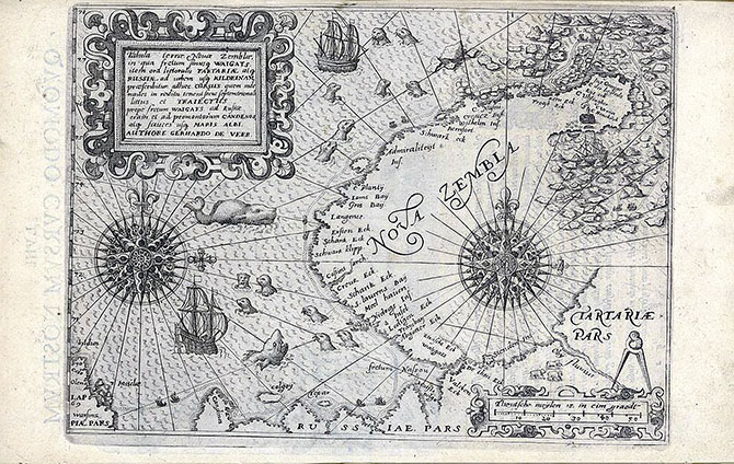 Карта Новой Земли начала XVII века