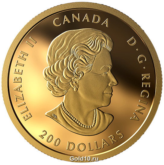 Золотая монета «Мирный доллар» (фото - mint.ca)