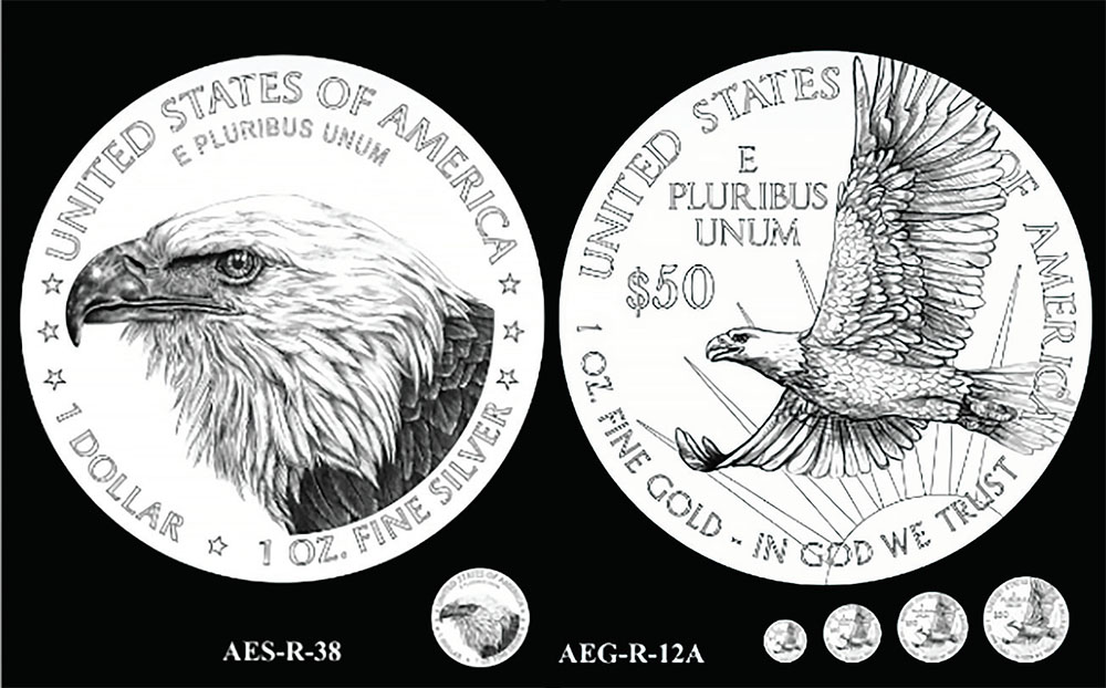 Серебряная инвестиционная монета "Американский Орел"