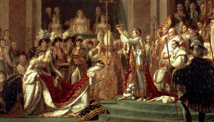 Фрагмент картины Давида «Коронация Наполеона»