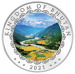 Аверс монет Год быка Королевства Бутан