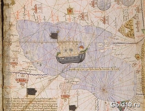 Каспийское море на Каталонском атласе. XIV век_1.jpg