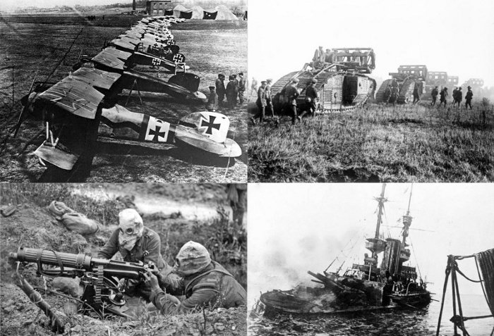 Вооружение участников Первой мировой войны