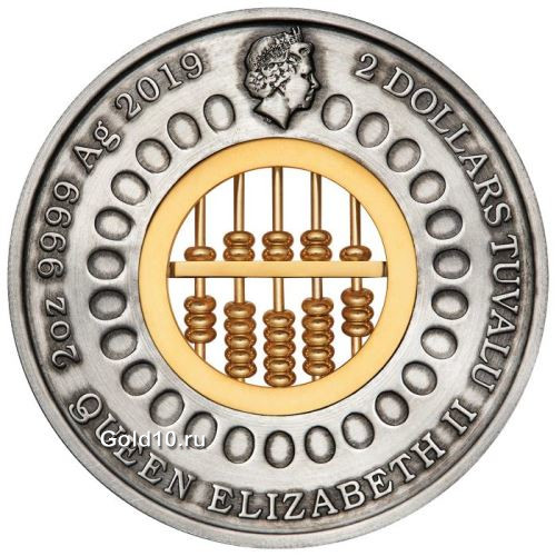 Монета «Абак» (фото - perthmint.com)