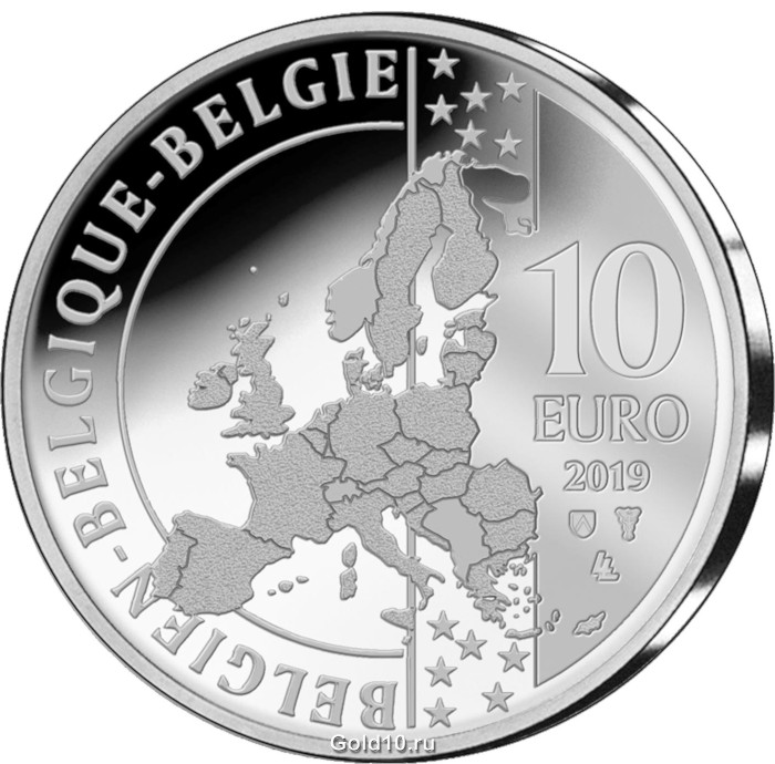 Монета «100-летие со дня рождения Алберика Схотте» (фото - news.coinupdate.com)