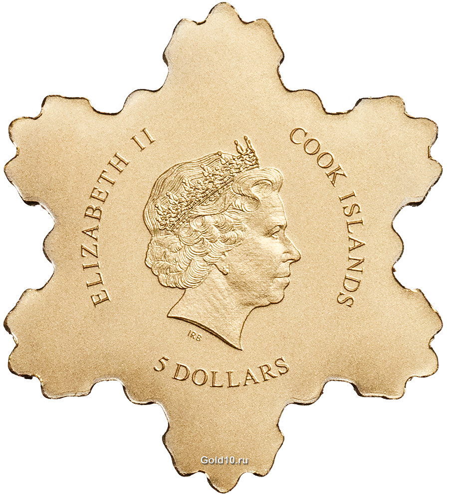Золотая монета «Золотая снежинка» (фото - coin-invest.li)