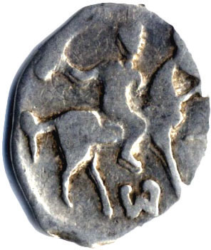 Пример «удачного»попадания рисункана тверской денгеИвана IV Грозного6.Голова коня и передняялапа практически не видны7. Из собрания автора