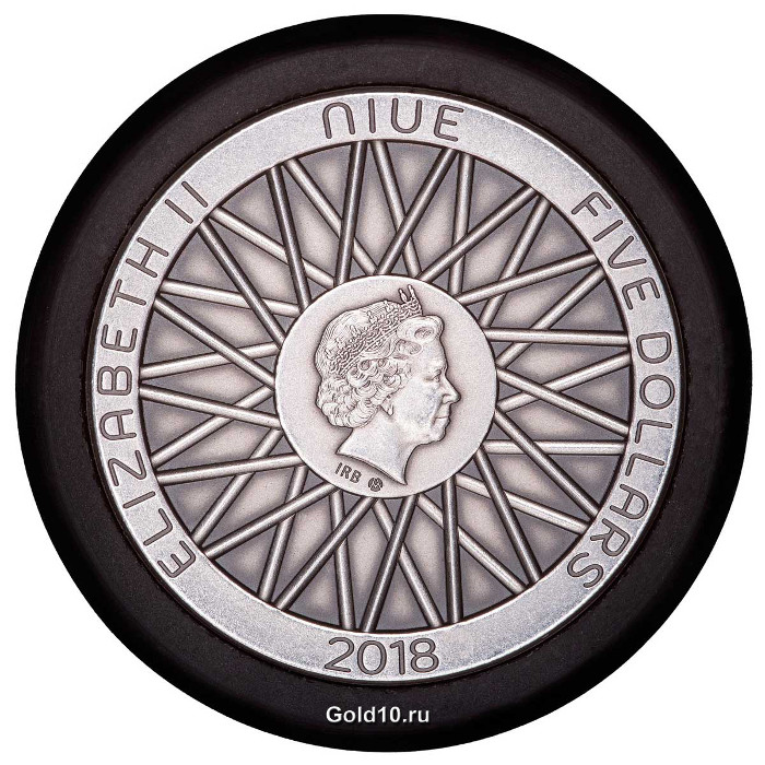 Монета «130 лет пневматической шине» (фото - agaunews.com)