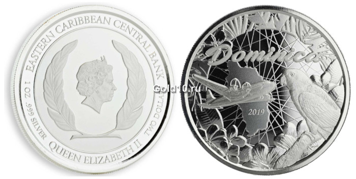 Монета «Доминика» (фото - agaunews.com)