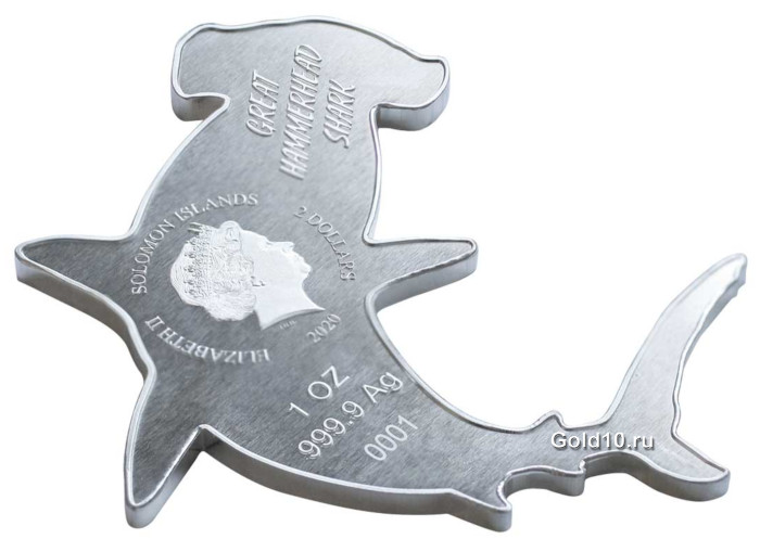 Монета «Гигантская акула-молот» (фото - agaunews.com)