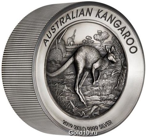 Серебряная монета «Австралийский кенгуру» (фото - www.perthmint.com)
