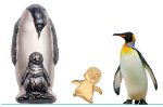 Императорский пингвин в золоте и серебре
